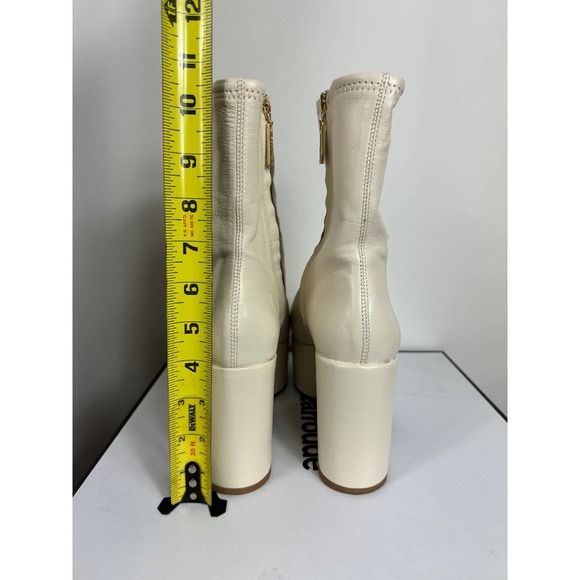 Larroude Women's Miso Platform Boots in Ivory Size 8.5 - Picture 10 of 10
